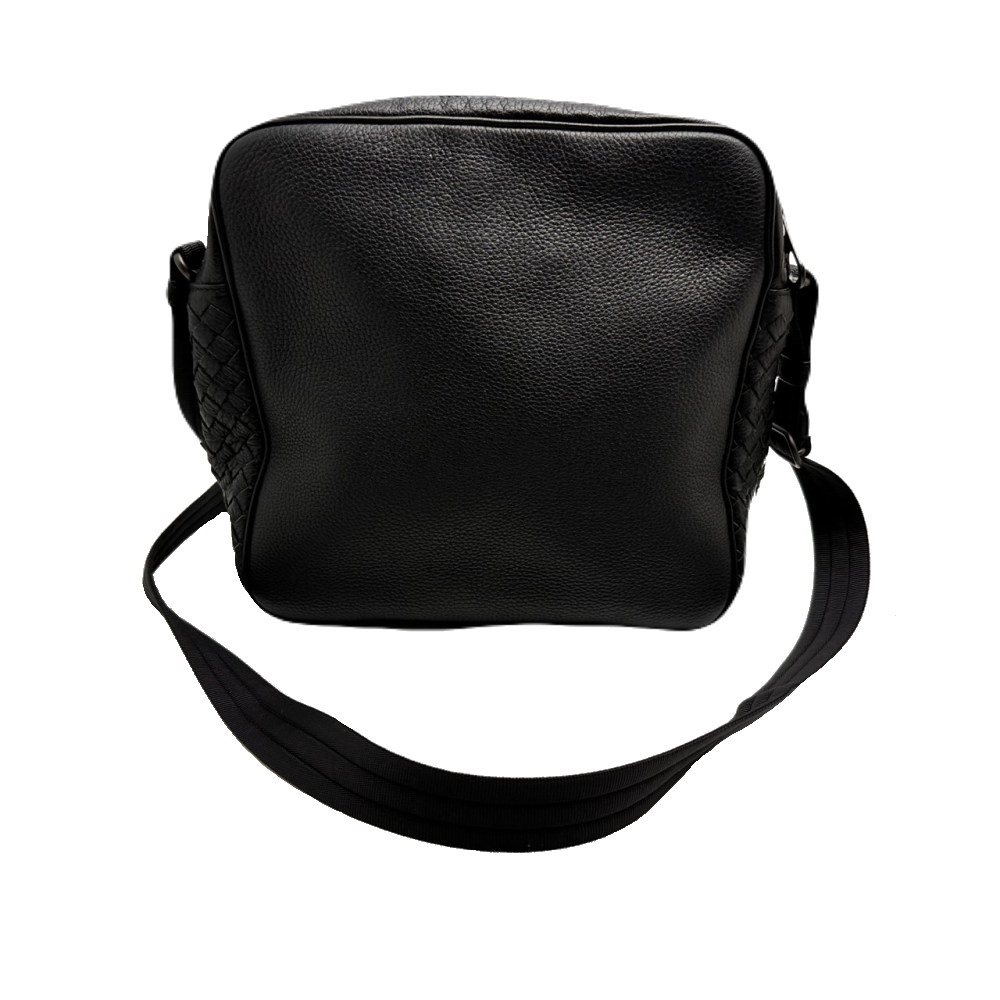 ◆ボッテガヴェネタ BOTTEGA VENETA◆ ショルダーバッグ/伝達人/チュルボ/イントレチャート/なめし革/黒いこと/451152 【BAG4369】【税込通貨価値】【一六銀行下位区分】【中古】【相応う】