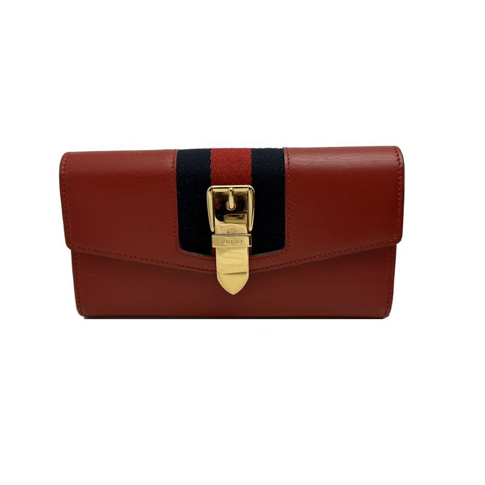 GUCCI グッチ　財布　シルヴィ コンチネンタルウォレット　レザー　レッド 楽天市場】【財布】GUCCI グッチ シルヴィ エンブロイダリー