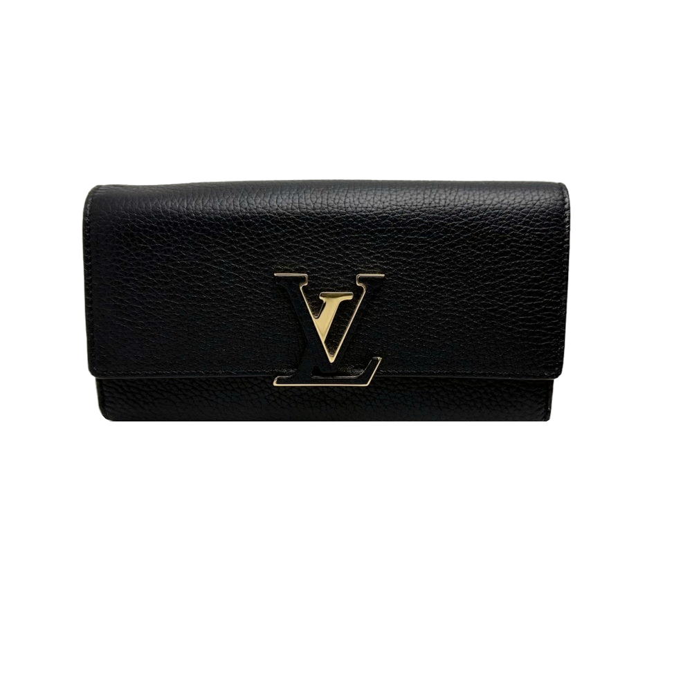 ★ルイ・ヴィトン LOUIS VUITTON★ 財布/ポルトフォイユカプシーヌ/トリヨンレザー/ノワール/長サイフ/M61248 【SA8162】【税込価格】【質屋出店】【中古】【対応】|かねき質店