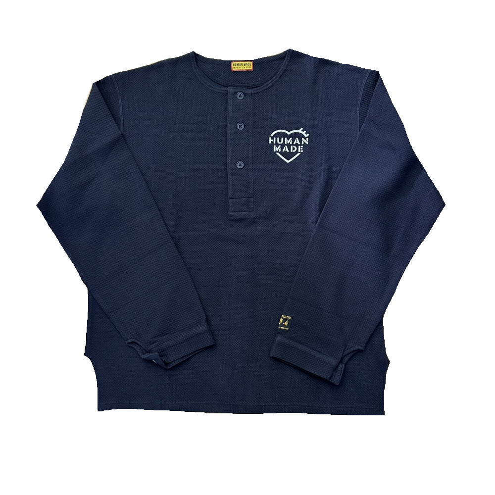 楽天市場】HUMAN MADE 24ss HENLEY NECK L/S TEE Lサイズ ヒューマン