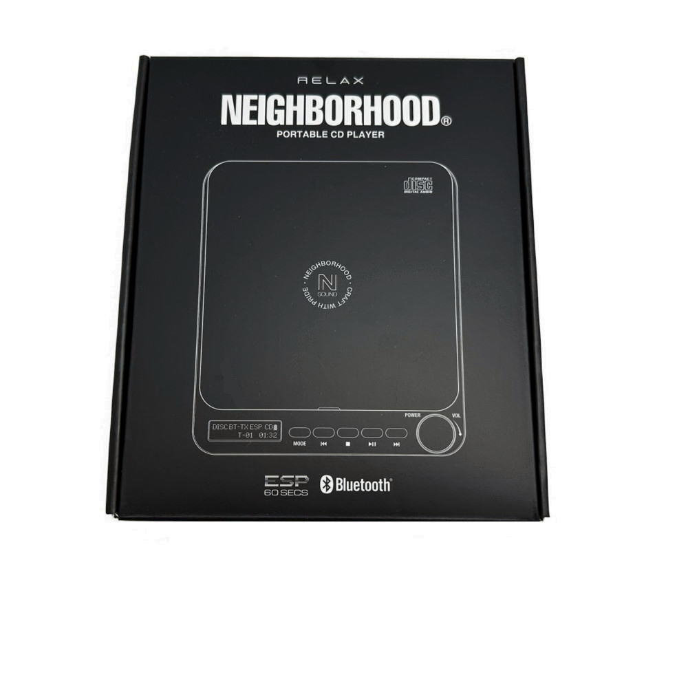 値下げしました！◆ネイバーフッド NEIGHBORHOOD◆ ポータブルCDプレーヤー/PORTABLE CD PLAYER/Blue tooth/コードレス/充電式/グレー/2026SS/26176NH-AC01 【SA8534】【税込価格】【質屋出店】【新品】【対応】