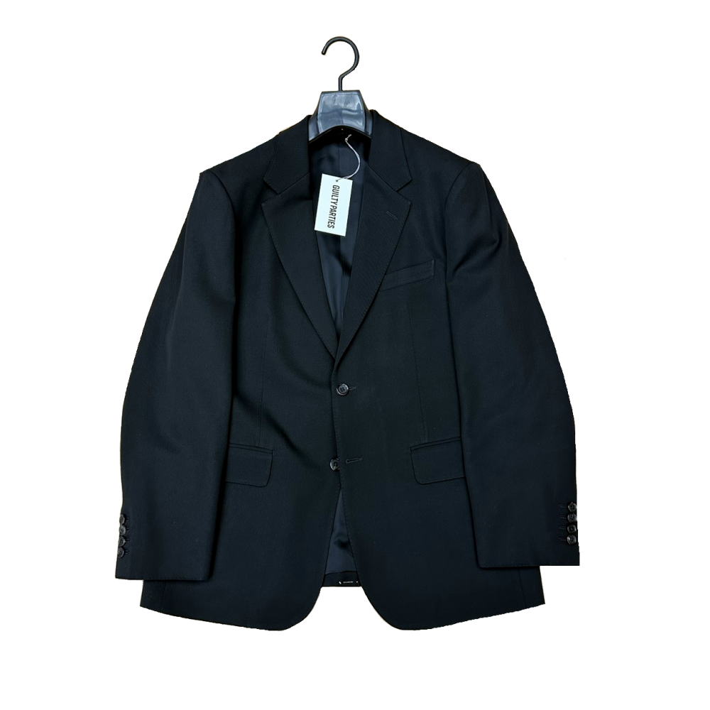 ◆ワコマリア WACKO MARIA◆ メンズ/セットアップ/SINGLE BREASTED JACKET/黒いこと/#XL/羊毛/PLEATED TROUSERS(TYPE-2)/黒いこと/#XL/WMGP-WMO-SU01/WMGP-WMP-TR01 【SA8493】【税込通貨価値】【一六銀行下位区分】【新品】【相応う】