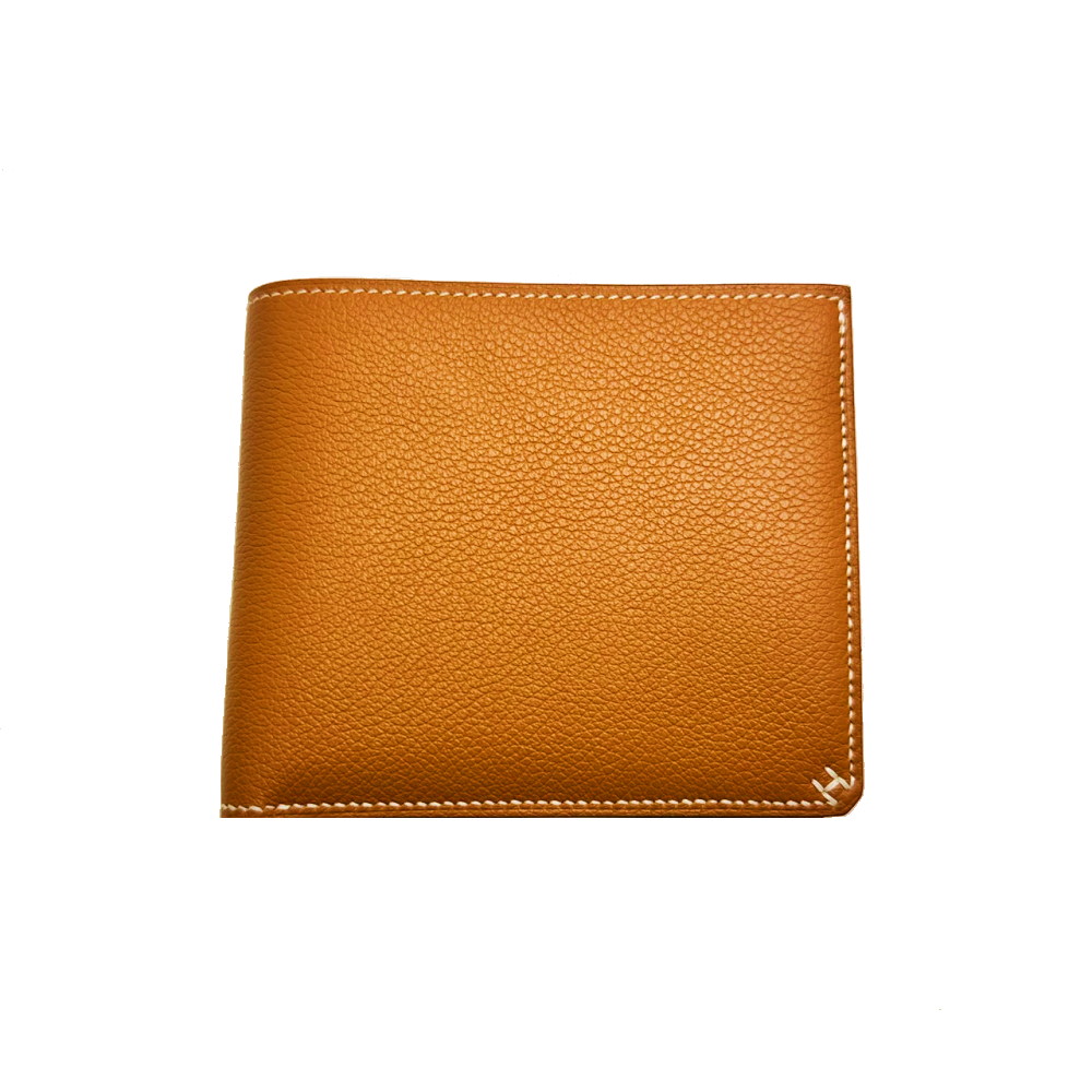 ■エルメス HERMES■ 銭入れ/Hセリエコンパクト/エヴァーカーフ/赤銅色系/2つ折サイフ/B刻 【SA8565】【税込通貨価値】【一六銀行下位区分】【中古】【相応う】