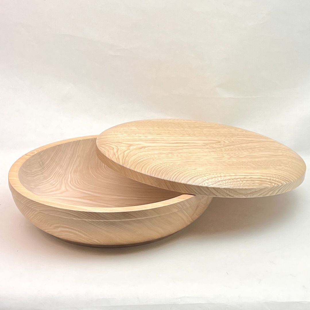 楽天市場】国産 栓の木 無垢 くりぬき ちらし寿司の器 飯切り 33cm 蓋