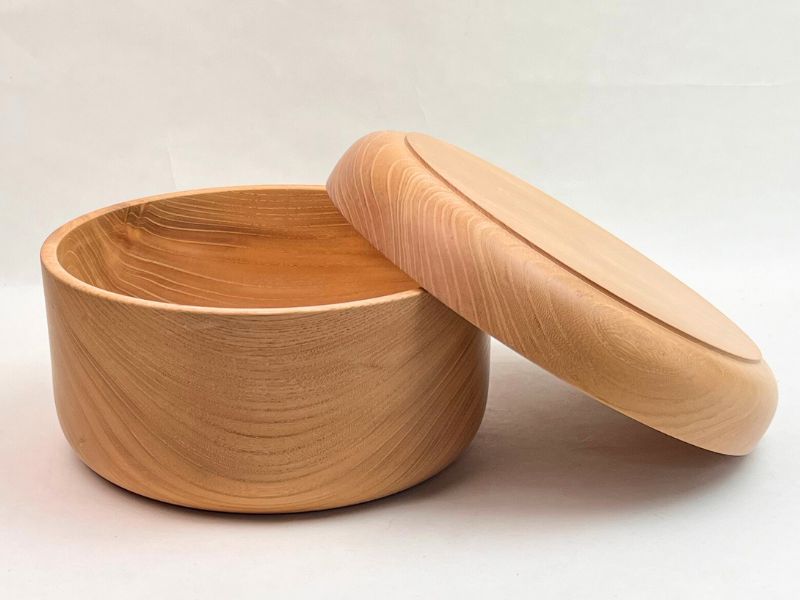 楽天市場】 宮島細工 肥松 木製 茶櫃 尺一 赤松無垢 木地 透ける美の器