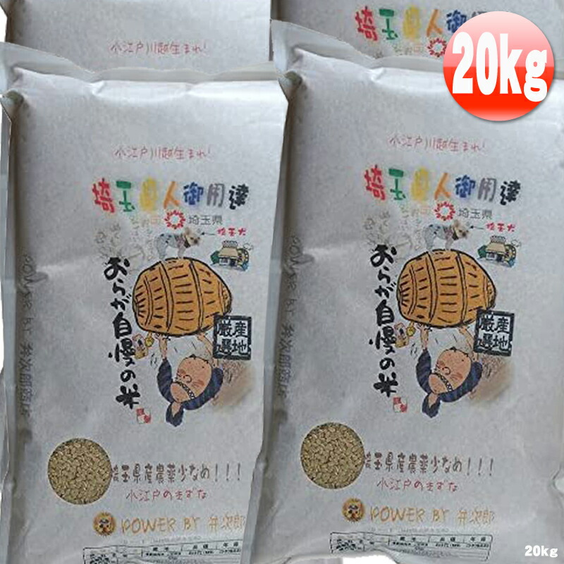 【累計発送ナンバー１位】穫れたてピカピカ！ご近所お得さではダントツ１位 20kg( 5kg×4) 小江戸玄米