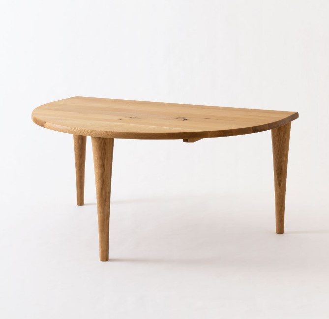 楽天市場】飛騨産業 森のことば ダイニングテーブル 半月形 半円形