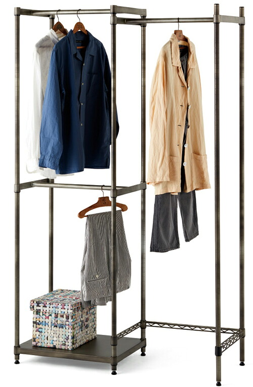 【エレクタセット商品】【ALL SEASON CLOSET】ダブルハンガー　ベーシックシリーズ サイズW1165×D450×H1900mm 　B1824VCLx3 B1824VTWS1x1 B1824VSLDx1 B74PVS2x3【送料無料】