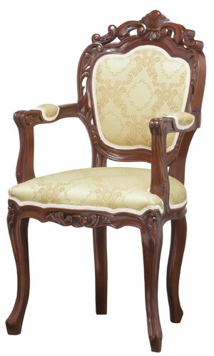 【クロシオ】フランシスカダイニングチェア肘付（白いこと/赤銅色） W51×D52×H97(SH48.5)糎 材質:本体 生まれながら木、漆ペンキ塗り 張地:綿織物40％、ポリエステル60％ 中材:ウレタン質問用紙【貨物輸送無料】