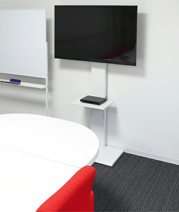 壁掛け風テレビ台ハイ（左右約30度まで角度が買えられます。）W70xD40xH126.5（144.5）～142.5(160.5)cm ブラック/ナチュラル/ホワイト 取付可能テレビメーカーが「壁掛け対応」としている、対応インチ\u003d32V～60V　組立【送料無料】