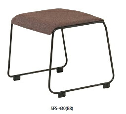 スツール　SFS-430X5脚入り　 座面:強度と通気性を兼ね備えたハニカム構造の座裏樹脂　　張地:布　脚:スチール粉体塗装（ブラック）スタッキング5脚まで　W500&times;D470&times;H430SH420　完成品【送料無料】｜カネセン家具OnlineShop