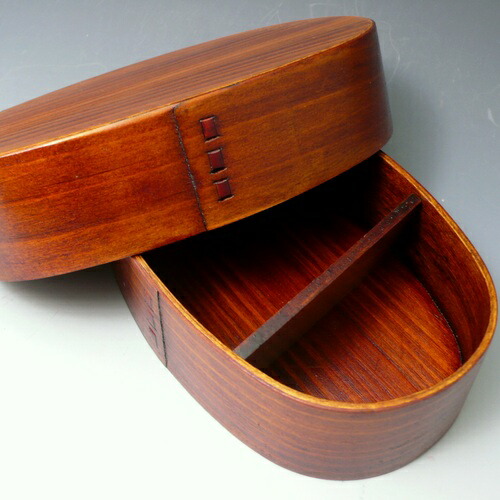 楽天市場】純国産 木曽桧 曲げわっぱ 合わせ メンパ（小）漆塗り弁当箱