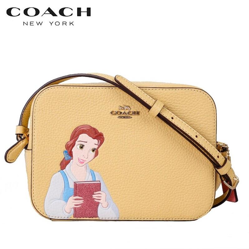 楽天市場 21新作 Coach コーチ ファクトリー ディズニー コラボ ミニ カメラ バッグ ウィズ ティアナ ウォッシュド グリーン Kanon Story