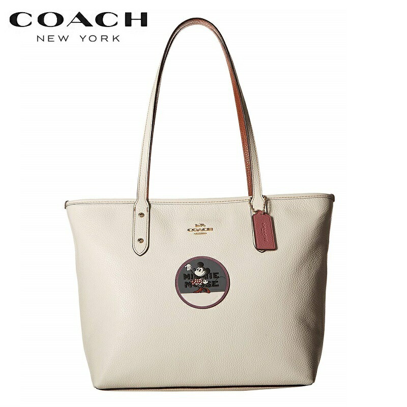 完売 楽天市場 コーチ トートバッグ レディース コーチ バッグ 19新作sale コーチ ディズニー リミテッド エディション コーチ ミニー モティーフ シティ トート ホワイト 正規品 直輸入 母の日プレゼント Kanon Story 訳ありセール格安 Www Consulacam