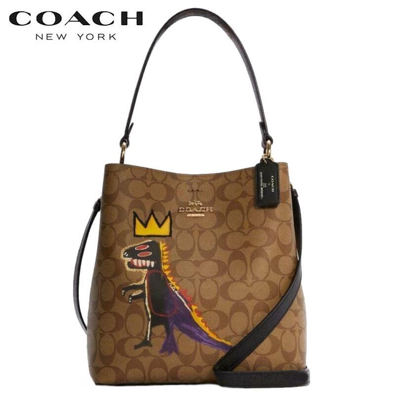 コーチ COACH X バスキア タウン バケット バッグ シグネチャー2way