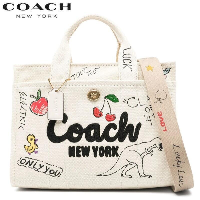 新作コラボ Coach X Peanuts◆2WAY カーゴ トート CBH54 COACH コーチ X PEANUTS CBH54 カーゴ トート バッグ スヌーピー