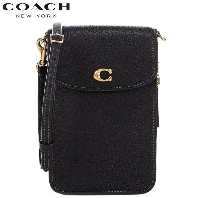 ［レア〕coachコーチ　スマホショルダー　クロスボディ　ブラック 楽天市場】コーチ スマホポーチ ショルダー レディース ブランド 首