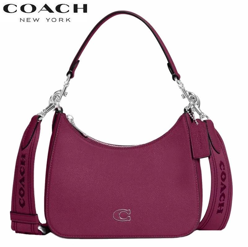 【SALE 2023新作 COACH】コーチ バック coach 新作 コーチ ショルダーバッグ レディース ブティックライン COACH 2way バック 2023新作 ホーボー クロスボディ シグネチャー キャンバス インテリア デープ プラム|KANON STORY