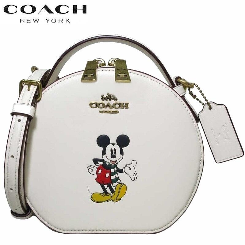 美品 COACH×Disney ハンドバッグ 2way ミッキー ミニベネット DISNEY × COACH スウィンガーバッグ シグネチャー ミッキー