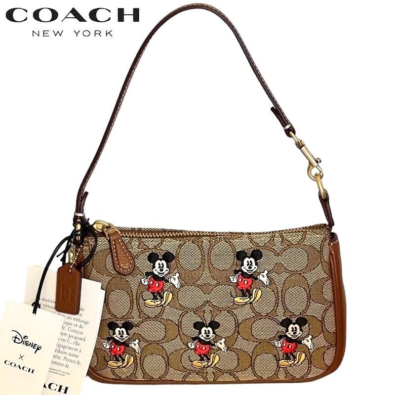 楽天市場】【SALE 2023新作 COACH】コーチ 2023新作 ディズニー コラボ Disney X Coach ミッキーマウス スマホ  ショルダーバッグ ハンドルポーチ ミニバッグ COACH ファクトリー ノリータ 19 シグネチャー ジャカード ミッキーマウス プリント カーキ  レッドウッド マルチ ...