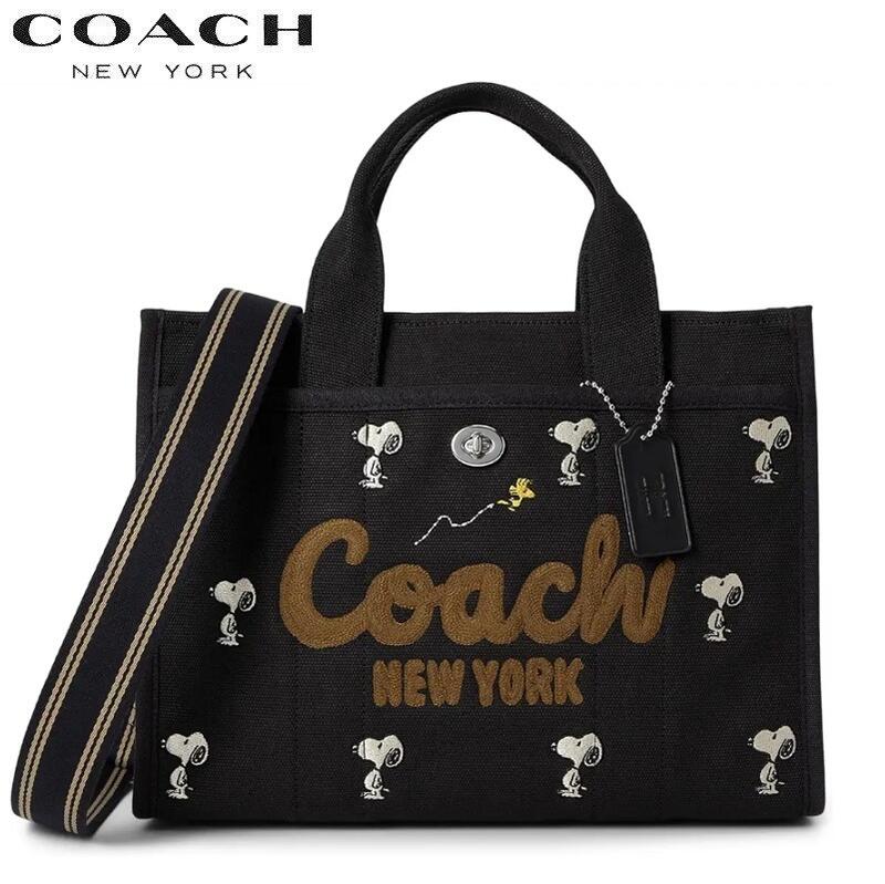 ★エレガント★ 【COACH】 スヌーピー トートバッグ A4サイズ ☆エレガント☆ 【COACH】 スヌーピー トートバッグ A4サイズ