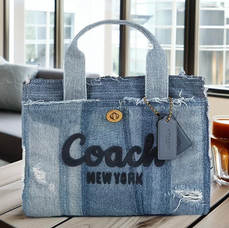 コーチ COACH 2026春新作 デニム バッグ CCX13 トートバッグ ショルダーバッグ 3WAY 斜め掛け レディース メンズ ブティックライン COACH 新作 カーゴ トート 26 リパーパス デニム パッチワーク 正規品 日本未入荷