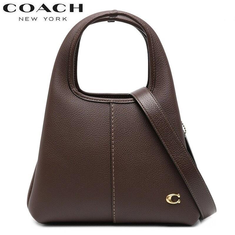 コーチ職 COACH 御徒面子 新作 ショルダーバッグ 曲がった掛け レディース ブチック伝達ルート COACH 2025秋冬新作 ラナ 23 なめし革 並み並み ショルダーバッグ メイプル 置き目品 日本未入荷