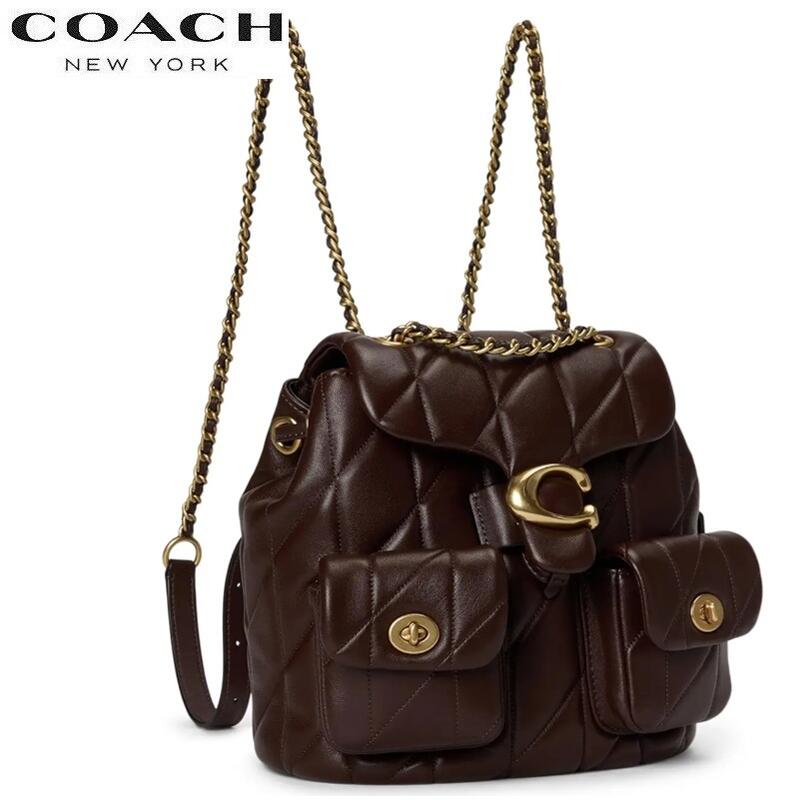 コーチ COACH バッグ CU076 リュックサック バックパック ショルダーバッグ レディース メンズ ブティックライン COACH 2025新作 タビー レザー バックパック キルティング メイプル 正規品