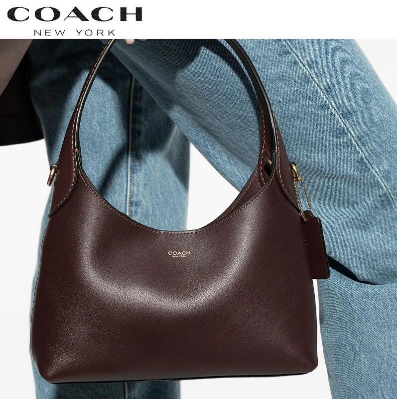 コーチ COACH バック 2025新作 CW614 コーチショルダーバッグ レディース 斜めがけ ブティックライン COACH 2025新作 ミニ ブルックリン 23 ショルダー バッグ メイプル 正規品|KANON STORY