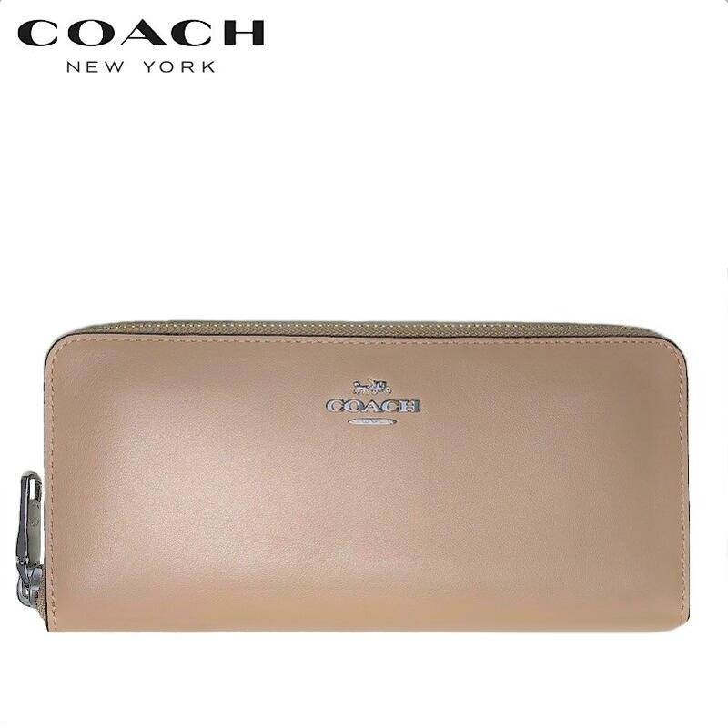 楽天市場 コーチ 長財布 新作 コーチ 財布 レディース コーチ 新作 新作 コーチ ブティックライン Coach スムース レザー スリム アコーディオン ジップ ウオレット トープ Kanon Story