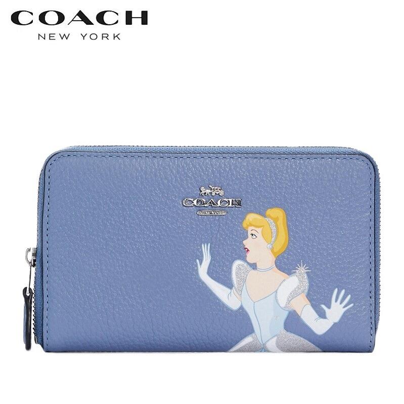 楽天市場 Coach 21新作 コーチ ディズニー 限定コラボ 長財布 Coach ファクトリー Disney X Coach ミディアム Id ジップ ウォレット ウィズ シンデレラ ペリウィンクル マルチ Kanon Story