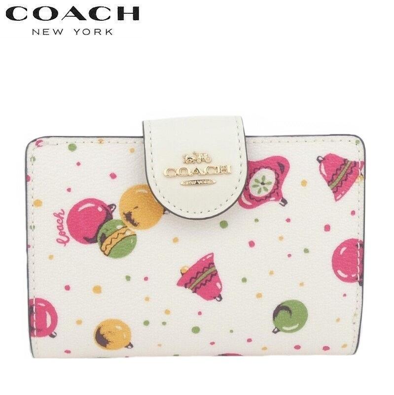 国内即発 COACH ストロベリー ミディアムウォレット 財布 CAP01 公式】コーチアウトレット | ミディアム コーナー ジップ