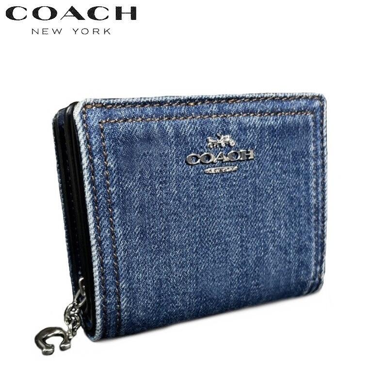 破格‼️COACH 長財布 インディゴデニム/レッド コーチ(COACH) デニム レディース長財布 | 通販・人気ランキング