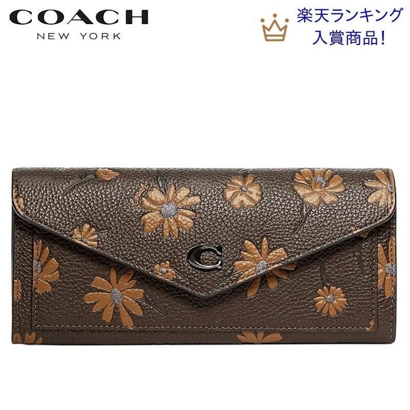 【コーチ 長財布 新作 即納可能 日本在庫 コーチ 財布 レディース COACH 新作 コーチ ブティックライン コーチ 二つ折り 財布  カード入れ 2022秋冬新作 COACH ウィン ソフト ウォレット フローラル プリント KANON STORY