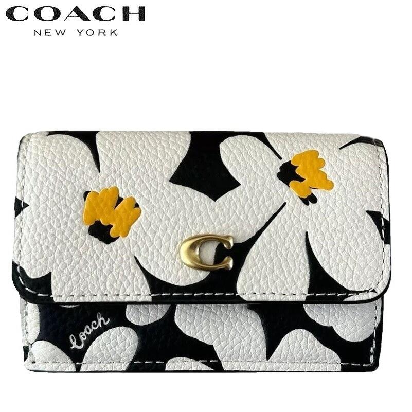 楽天市場】コーチ COACH 三つ折り財布 花柄 CS124 ミニ財布