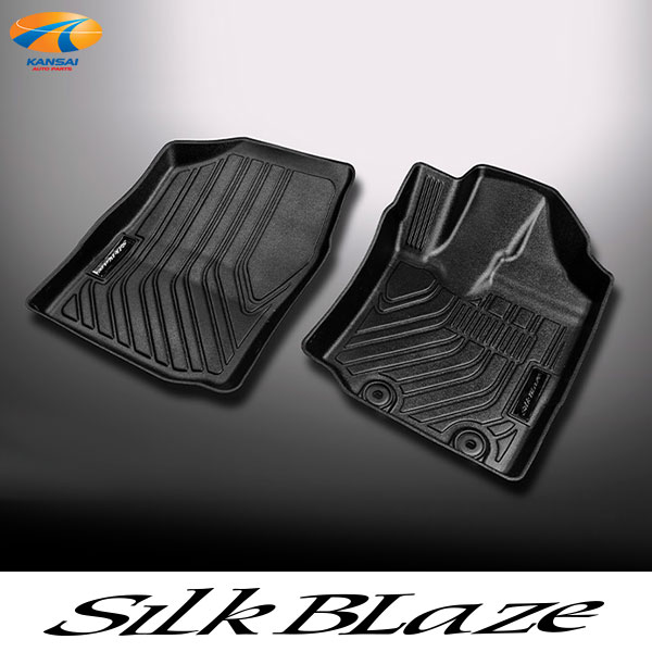 ライズ/ロッキー 3Dフロアマット フロント用 SilkBlaze シルクブレイズ フロアマット 3Dマット カーマット 運転席 助手席 フロントマット フロントシート 1列目 車種専用 防水 防汚 水洗い可能 軽量 アウトドア 泥汚れ 汚れ防止 内装