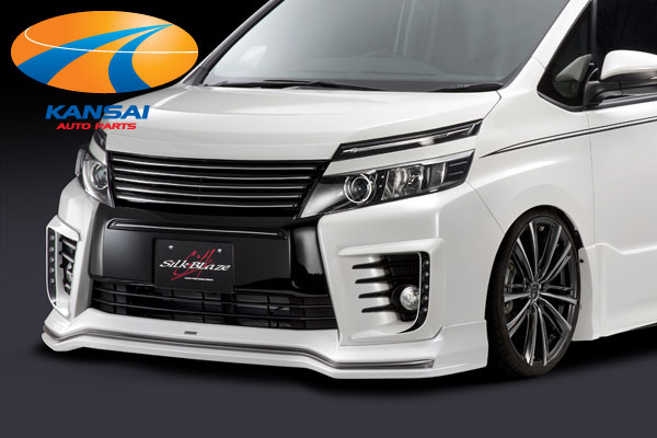 SilkBlaze シルクブレイズ ミニバンフロントリップシリーズ 80系ヴォクシー前期 ZS フロントスポイラー ABS 未塗装 代引き決済不可 ※送料無料対象外 ショップ、業者への発送は送料半額