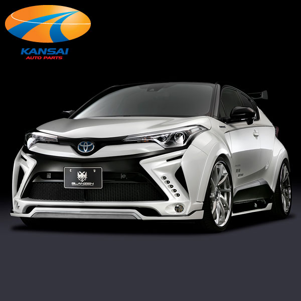 SilkBlazeシルクブレイズ GLANZEN グレンツェン C-HR エアロ3点セット LEDバックフォグ有 単色塗装 代引き決済不可 ※送料無料対象外 ショップ、業者への発送は送料半額