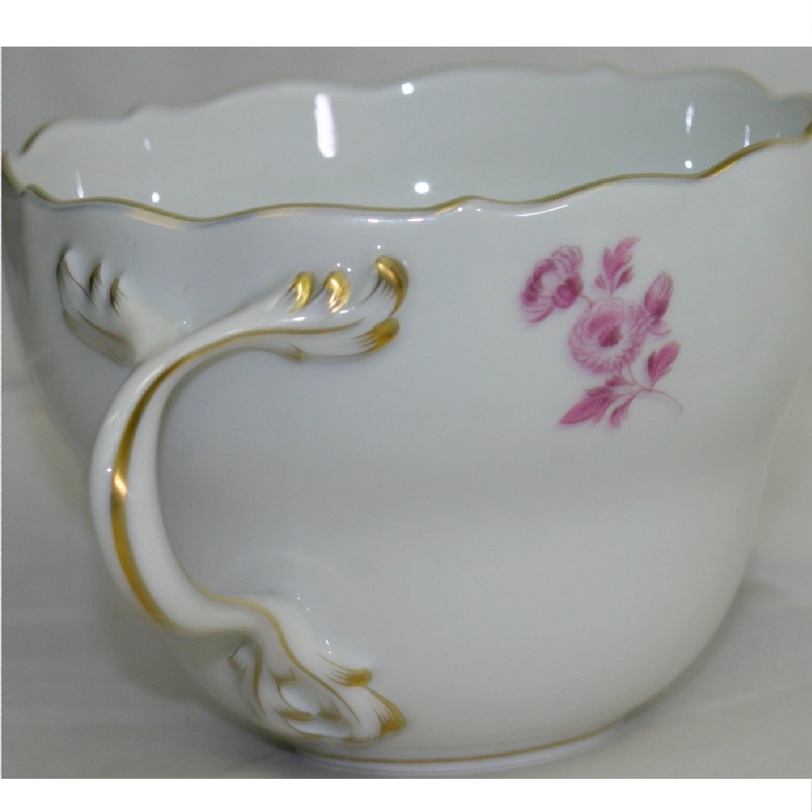 【中古】本物ビンテージマイセンの綺麗な花柄カップ＆ソーサーカップ421ソーサー51セット　281205-3｜質カラーズ