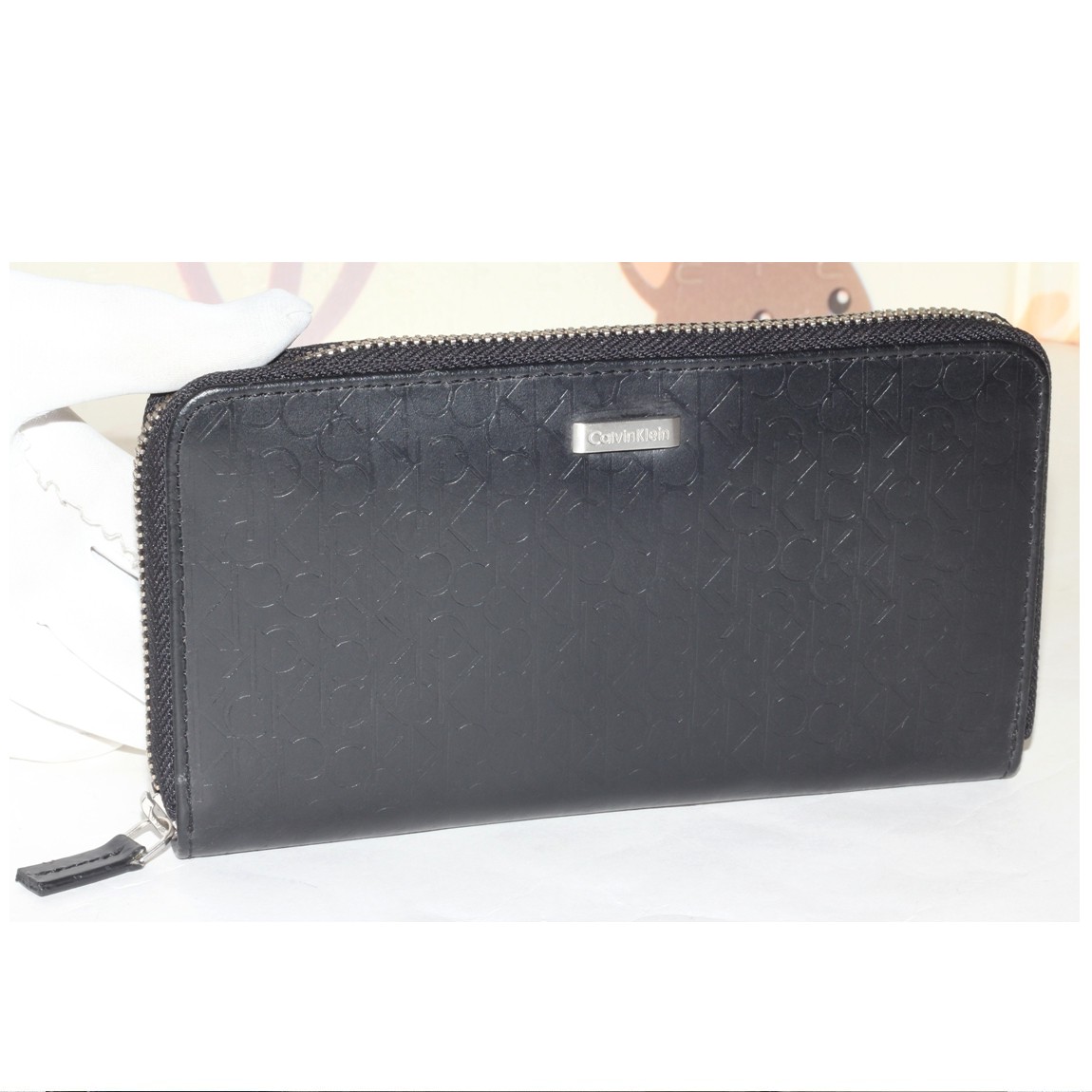 【未使用品】CK  カルバンクライン長財布ブルー×ブラック Calvin Klein カルバンクライン 財布 長財布 二つ折り CK