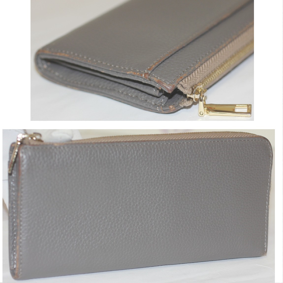 【中古】本物新品未使用TOPKAPIトプカピのL字ファスナー長財布カーキ色 サイズW20H9,5cm 〇C18-26-4 X1|質カラーズ