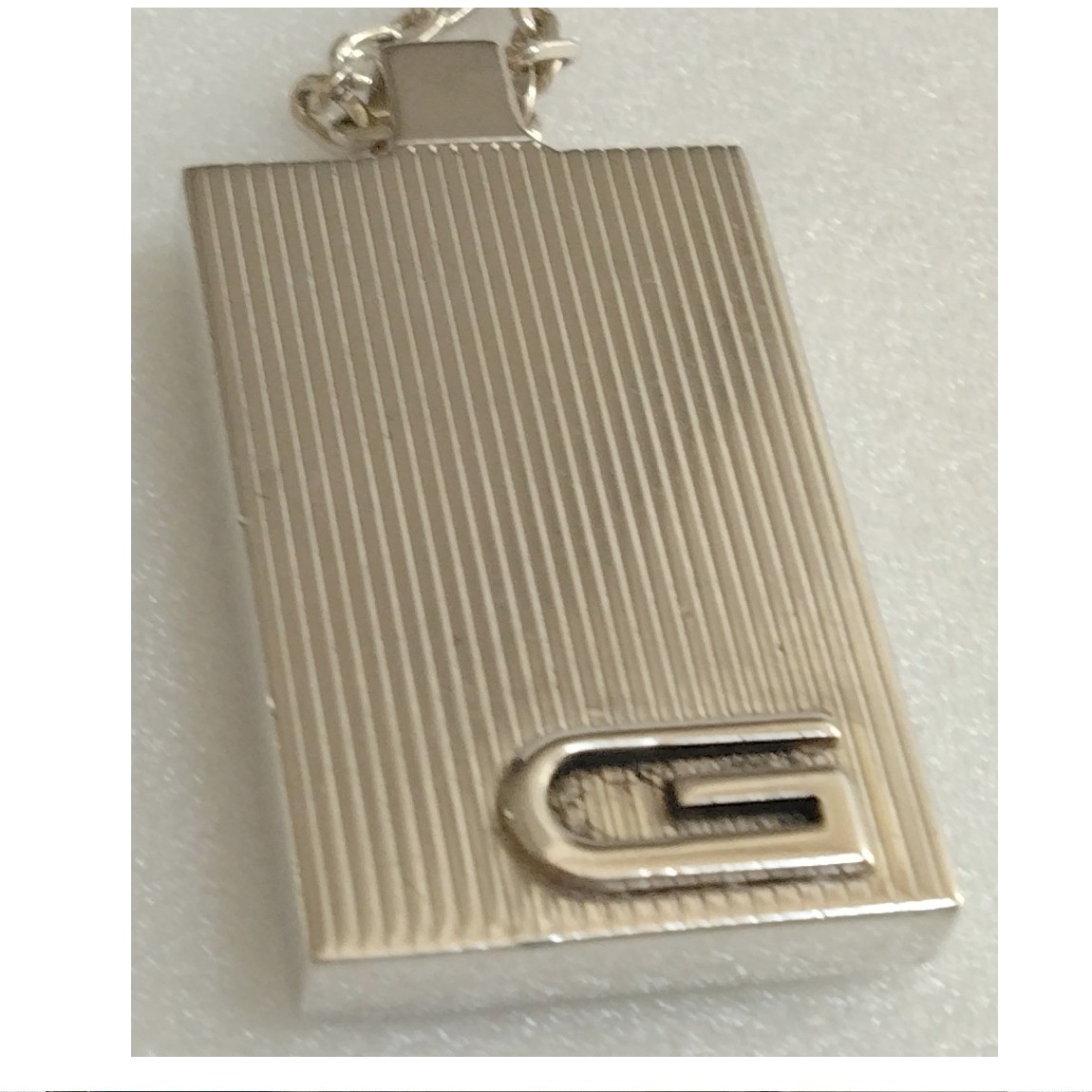 【中古】本物美品グッチのSV925シルバー素材のペンダントトップ付きチェーンネックレス　重さ21,2g　〇B19-58｜質カラーズ 14,438円
