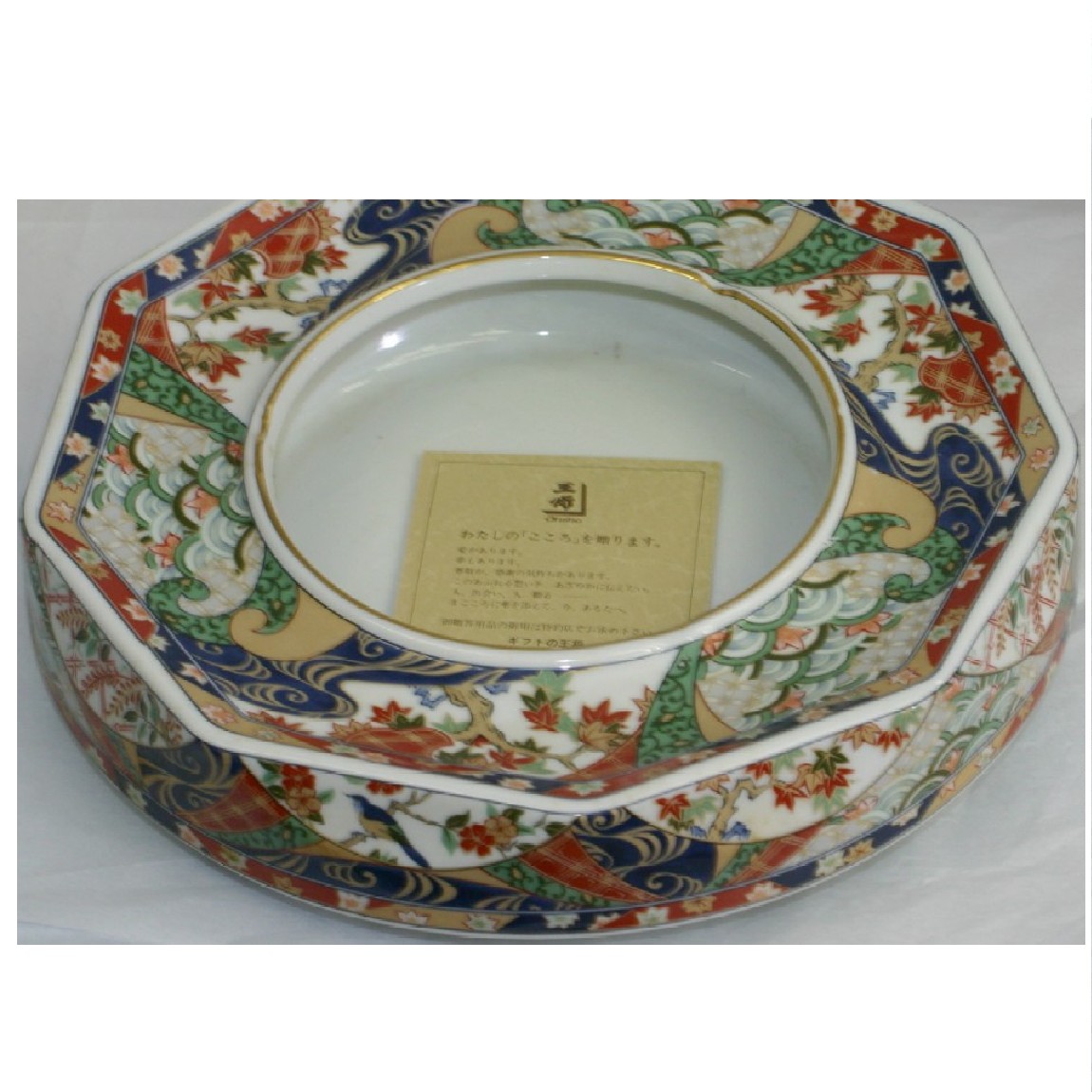 楽天市場】今泉今右衛門（十三代） 「錦三方花絵灰皿」 共箱