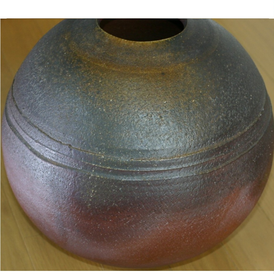 【中古】本物長期間納める未当て嵌める26x32糎の丸い・円い壷 原作者箱に書きとどめる K-102