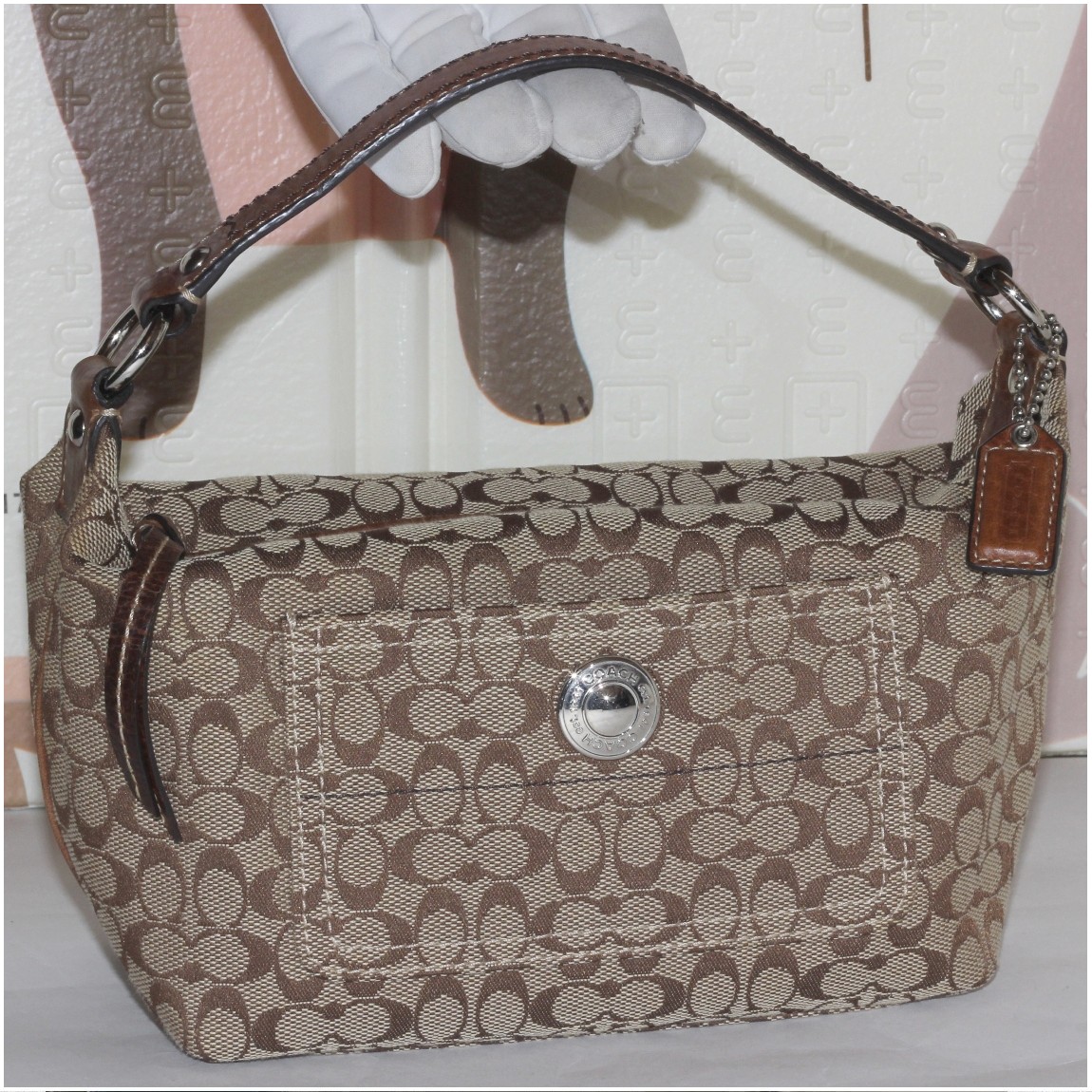 楽天市場】【バッグ】COACH コーチ ガマ口 がま口 ミニハンドバッグ