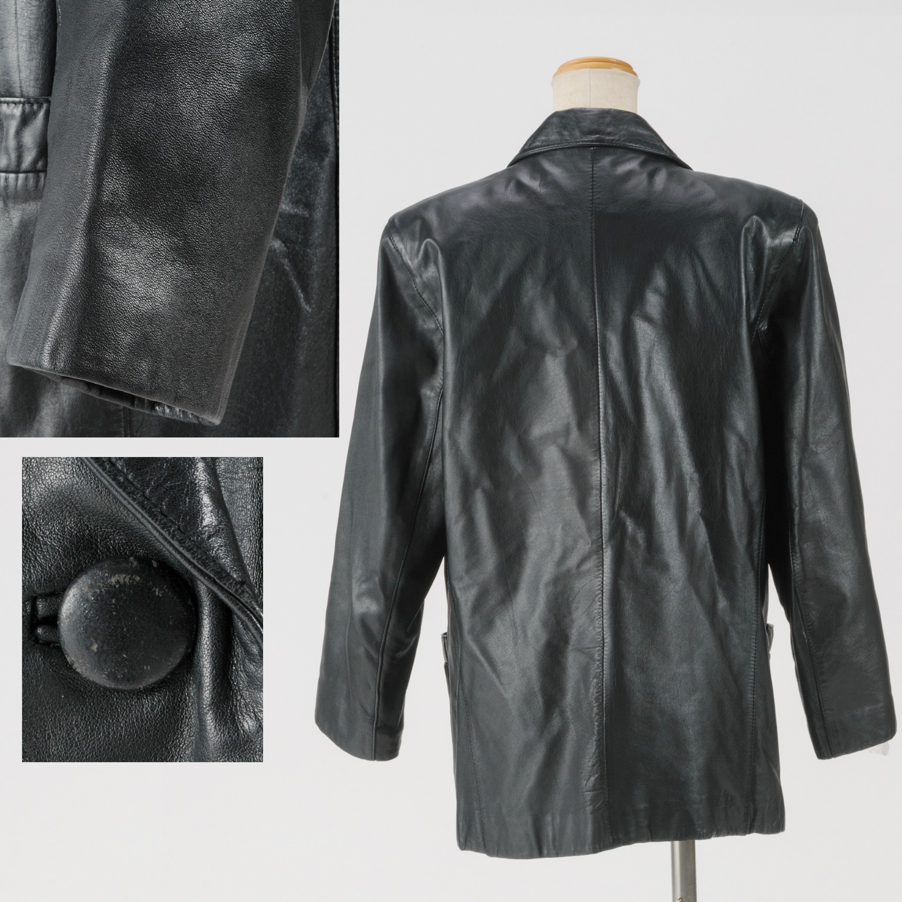 日本最大級 中古 本物綺麗tannery Eastの黒いレザージャケット 表記サイズm 着丈67 肩幅42 身幅50 袖丈54cm D15 44 1 2 1 質カラーズ 人気ブランドを Www Demetria Com Uy