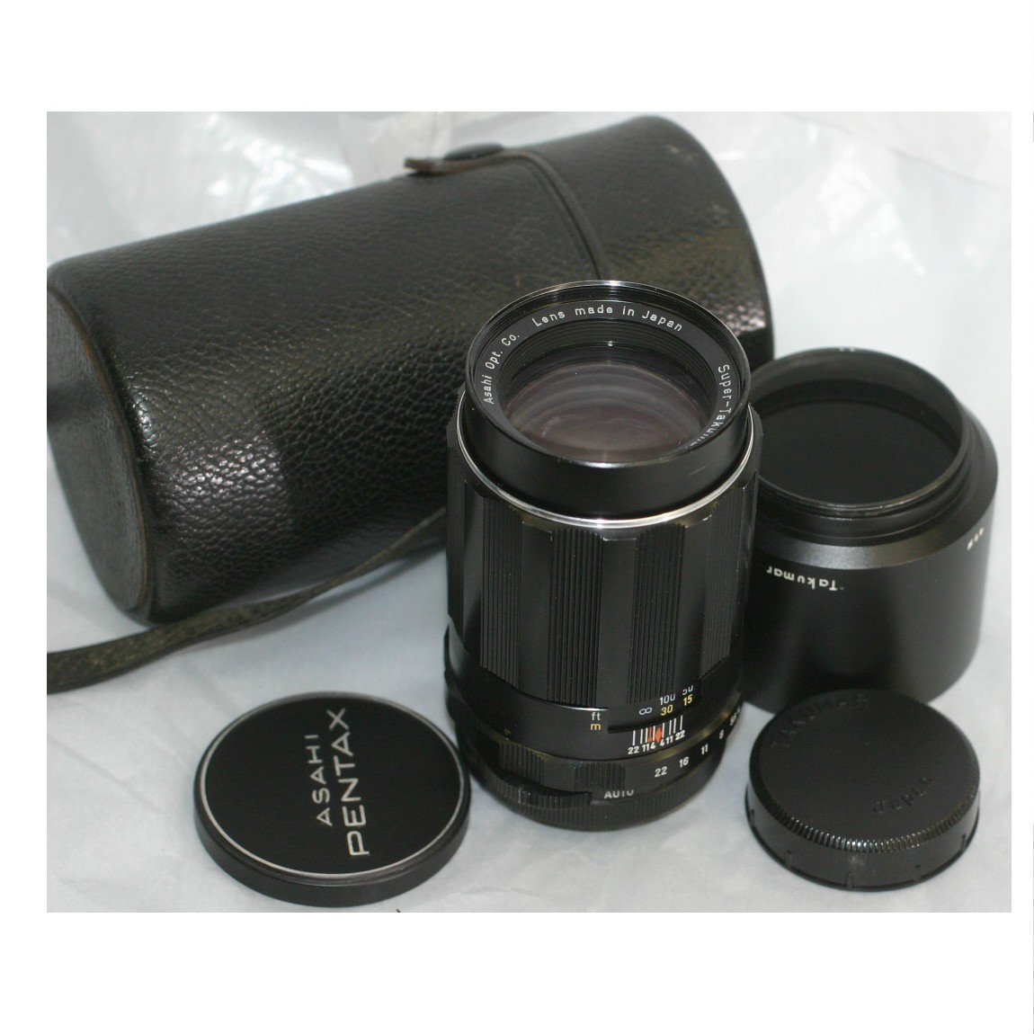 【中古】完動美品アサヒペンタックスの35mmフィルムカメラSP用ねじ込み式望遠レンズスーパータクマー150mmF4 20200603-7 4-003|質カラーズ