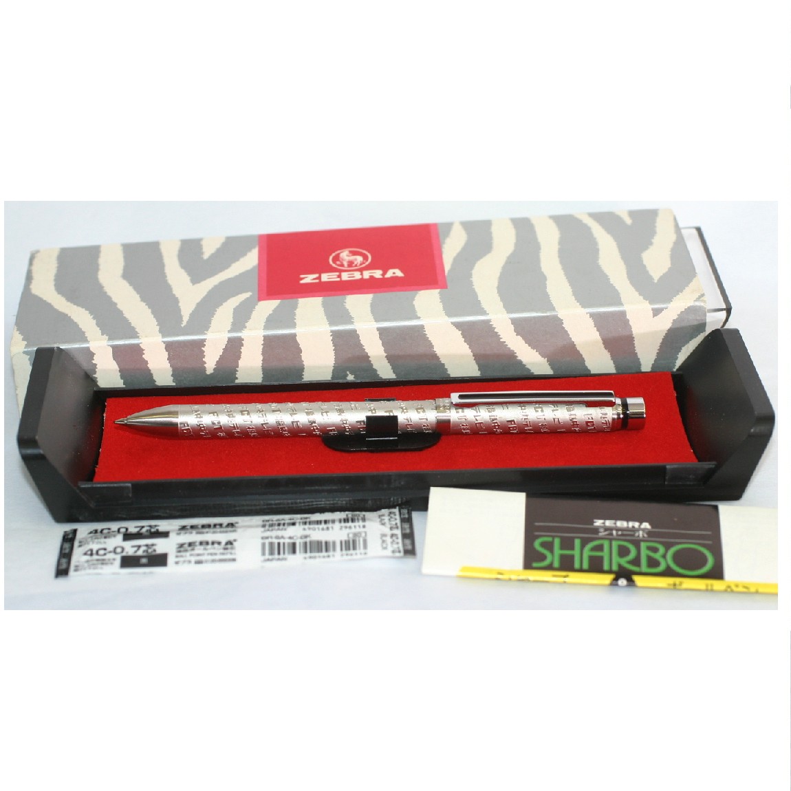 【中古】本物新品未使用ZEBRA SHARBOの福島中央テレビFCTロゴマーク刻印の珍しいボールペン ○D15-6-9 K-2