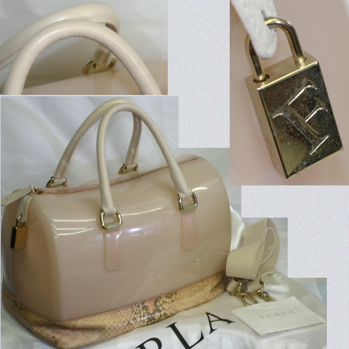 楽天市場】FURLA フルラ キャンディバッグ クロコ型押し