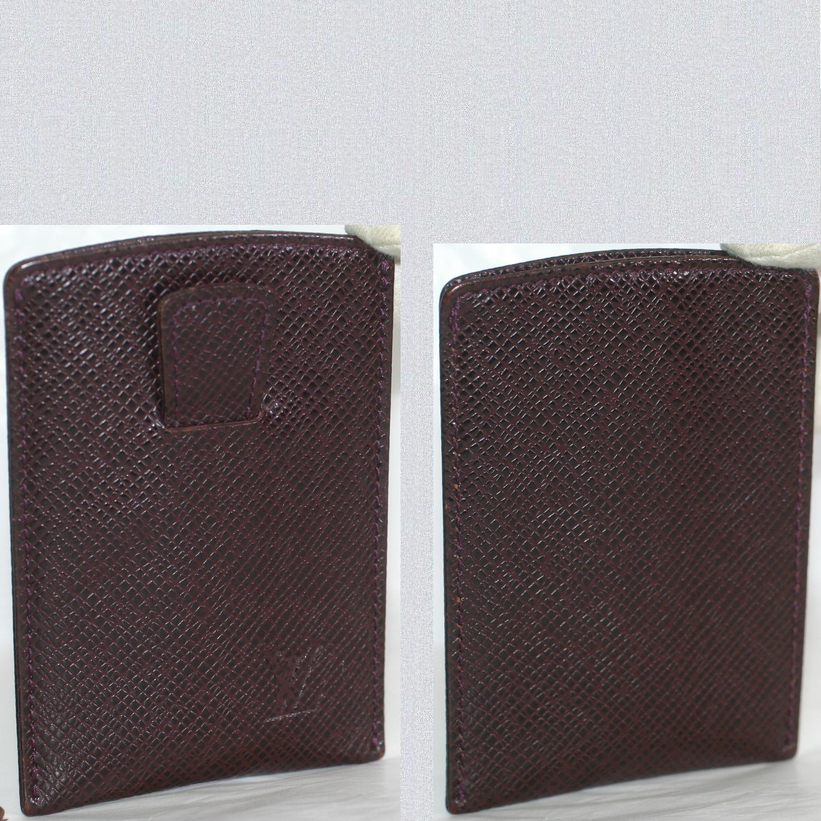 【中古】本物ほぼ新品L/Vタイガの珍しいカードケースアカジューM30546 サイズW7H10cm ○C13-59|質カラーズ